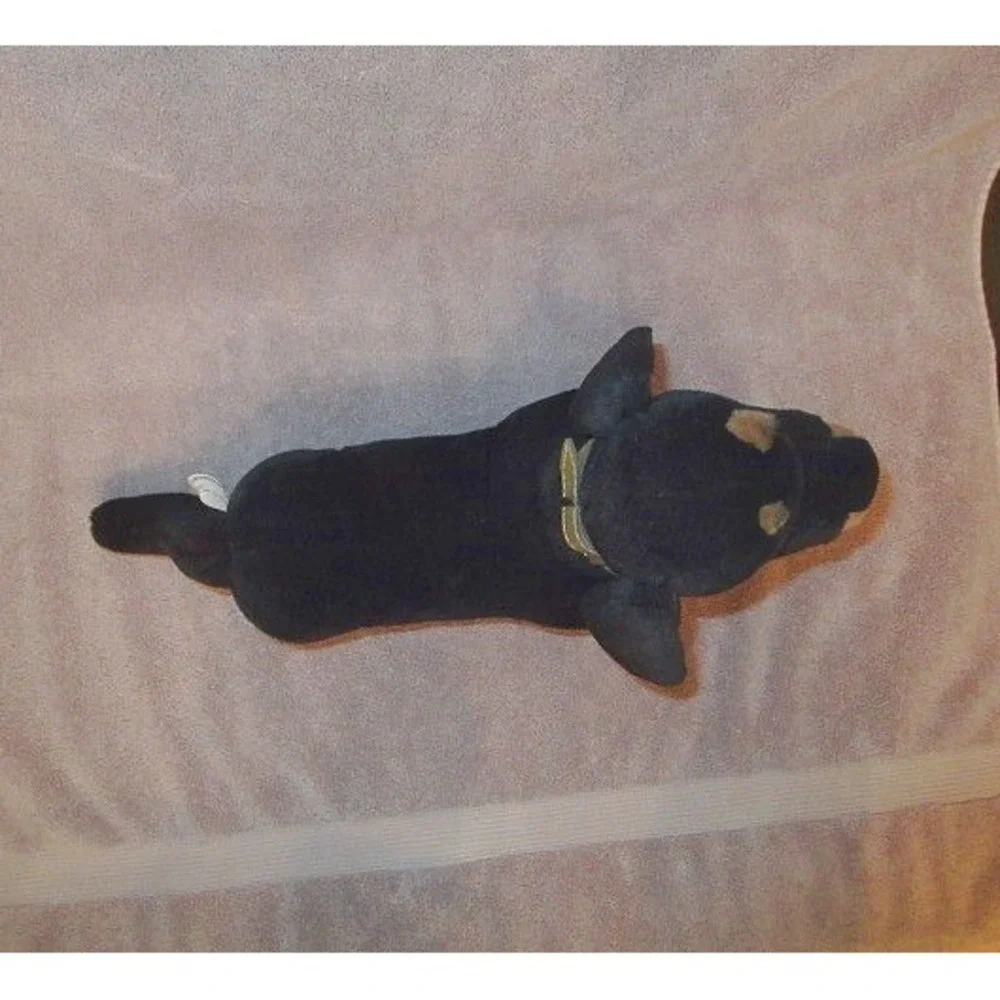 Vtg Ganz Dachshund Dog Plush Stuffed Animal Wiener Sausage Doxie Badger 18